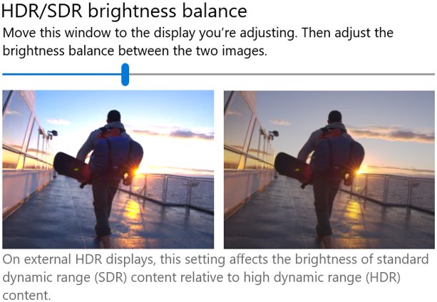 HDR Brightness balance