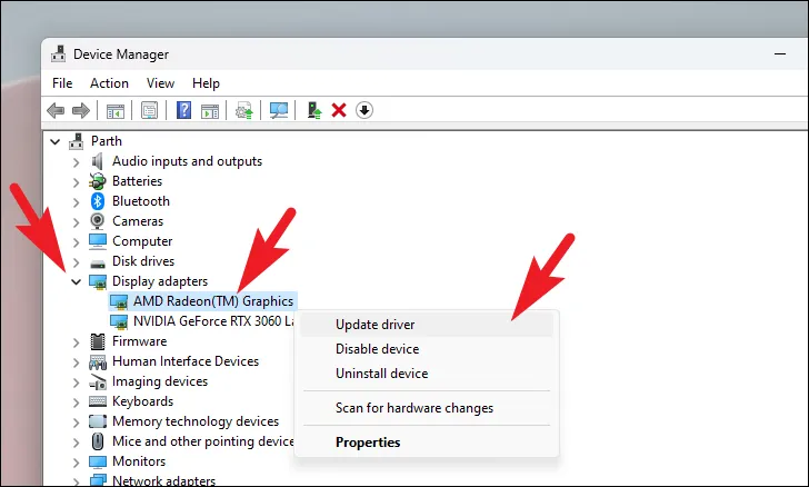 update graphics driver
